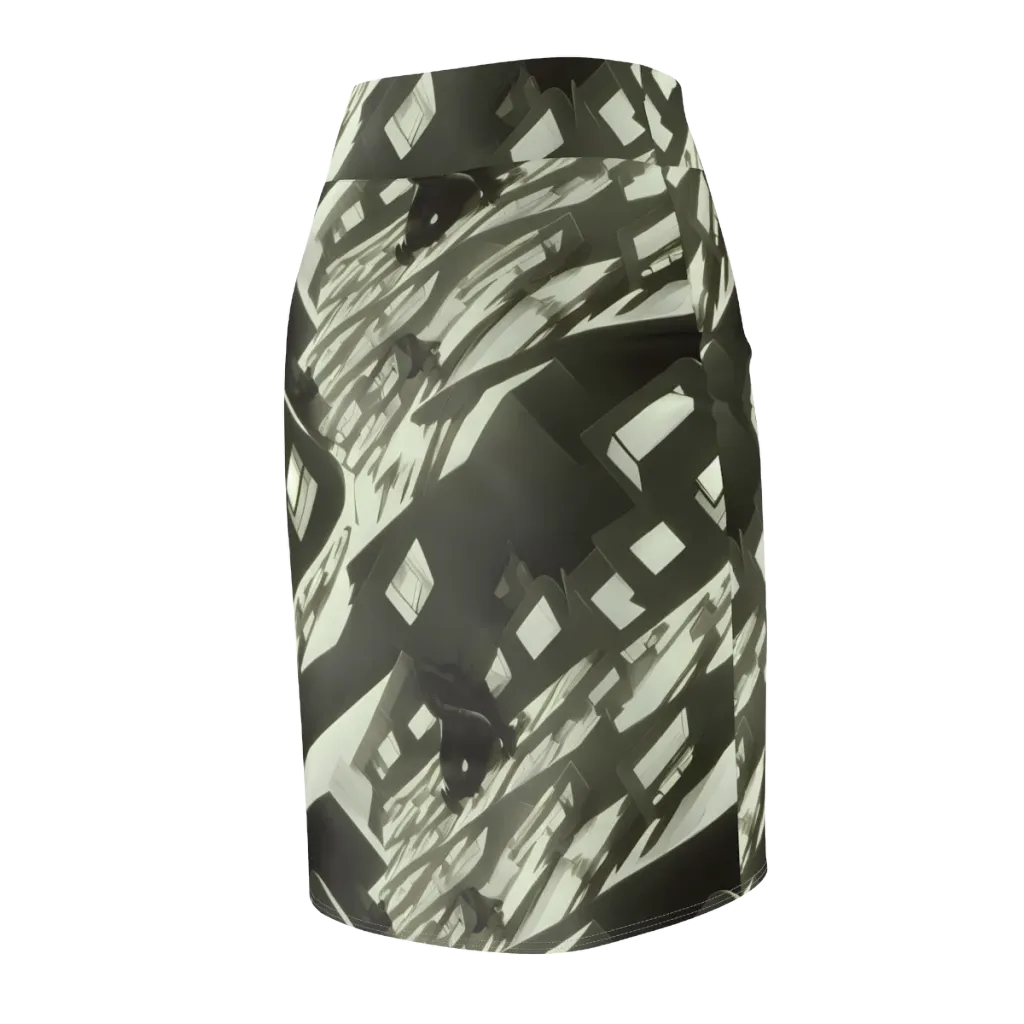 Shadow Stratum on Pencil Skirt — Back Side