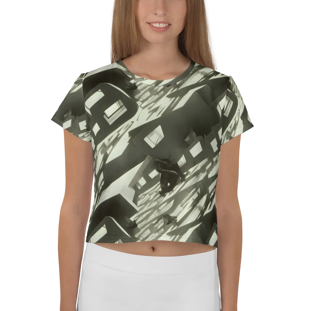 Shadow Stratum on Crop Tee — Front