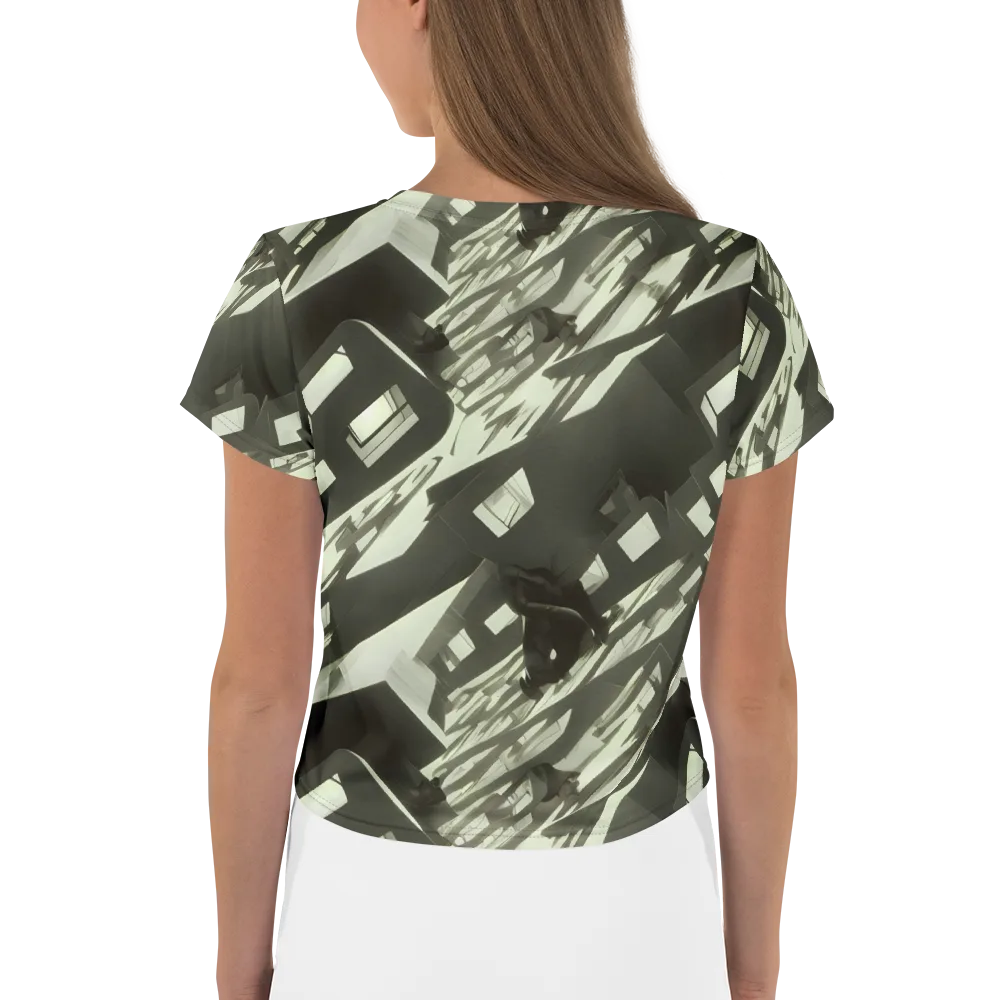 Shadow Stratum on Crop Tee — Back
