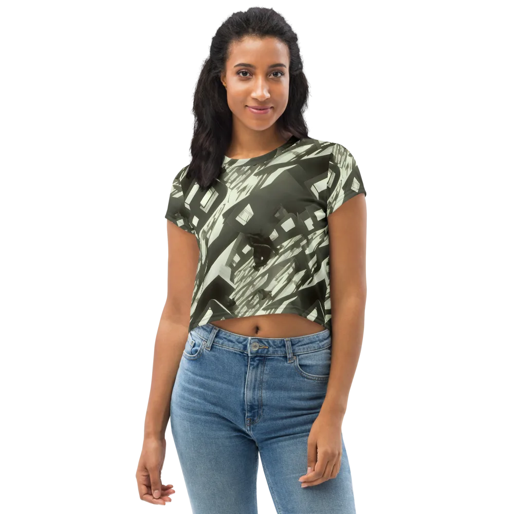 Shadow Stratum on Crop Tee — Front