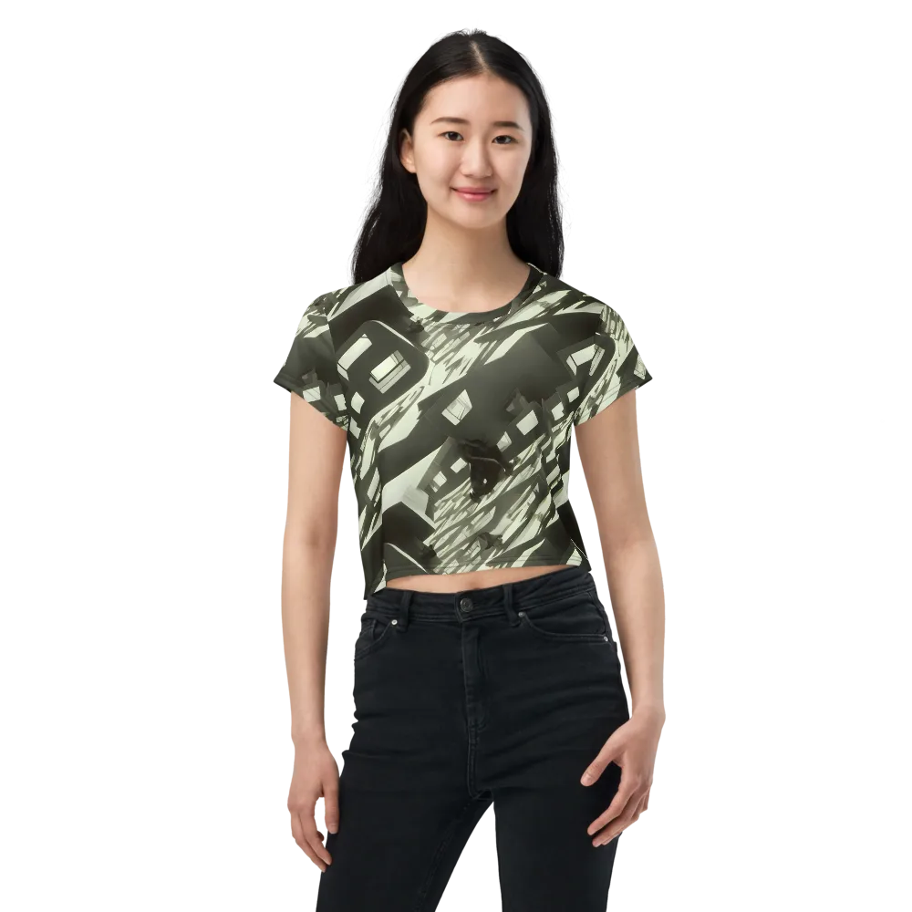 Shadow Stratum on Crop Tee — Front