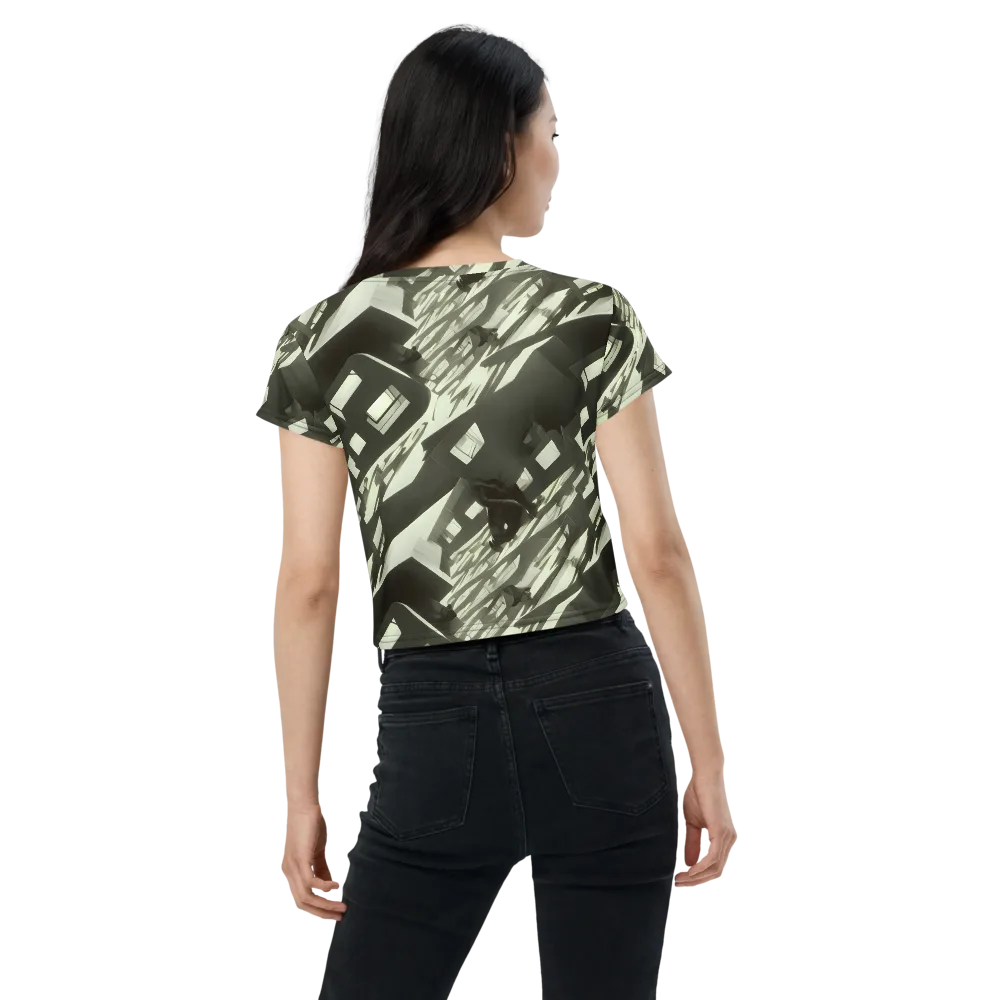 Shadow Stratum on Crop Tee — Back