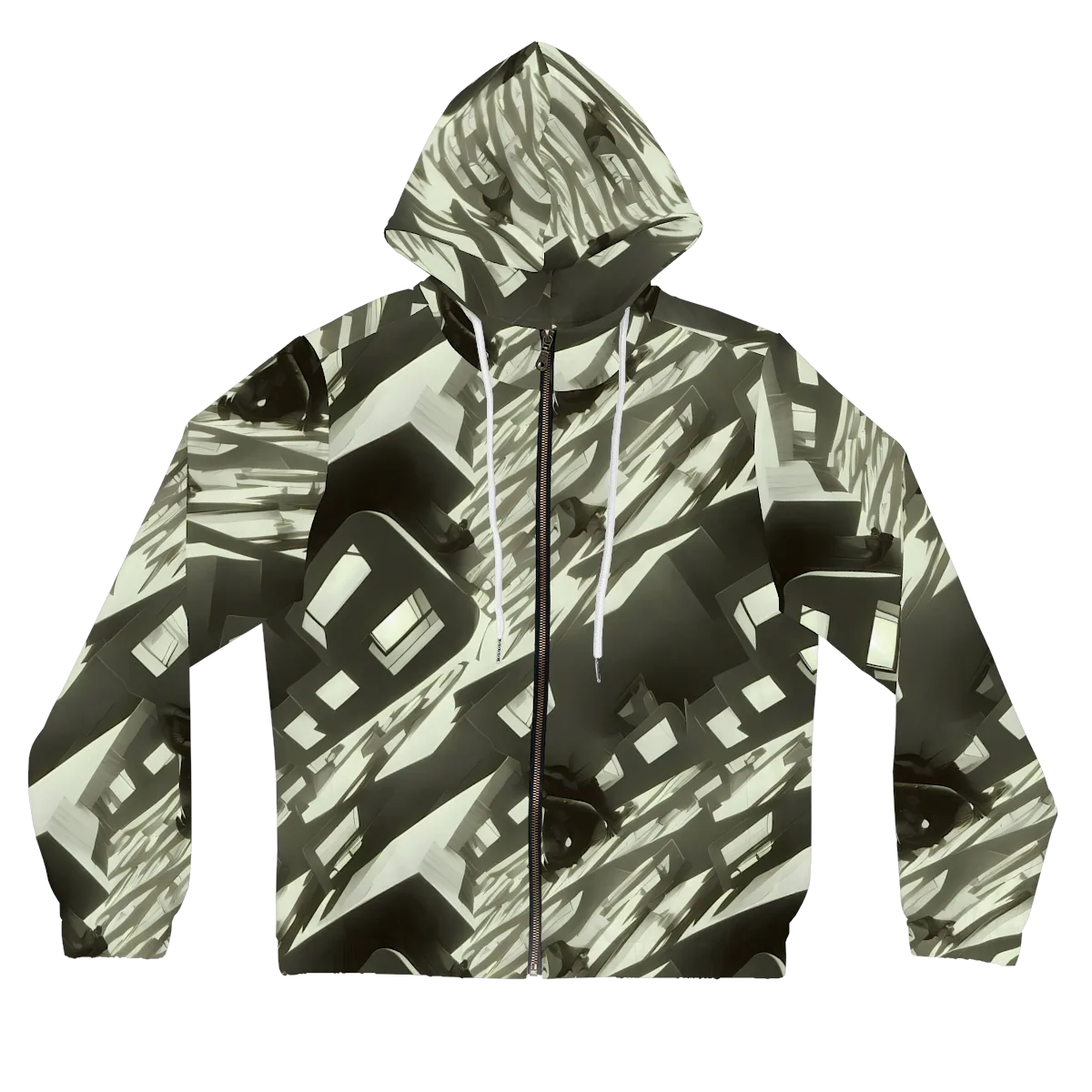 Shadow Stratum on Women's Full-Zip Hoodie — Front