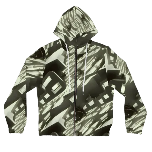 Shadow Stratum on a Women's Full-Zip Hoodie