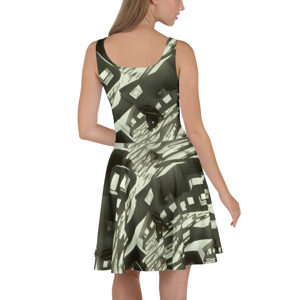 Shadow Stratum on Skater Dress — Back