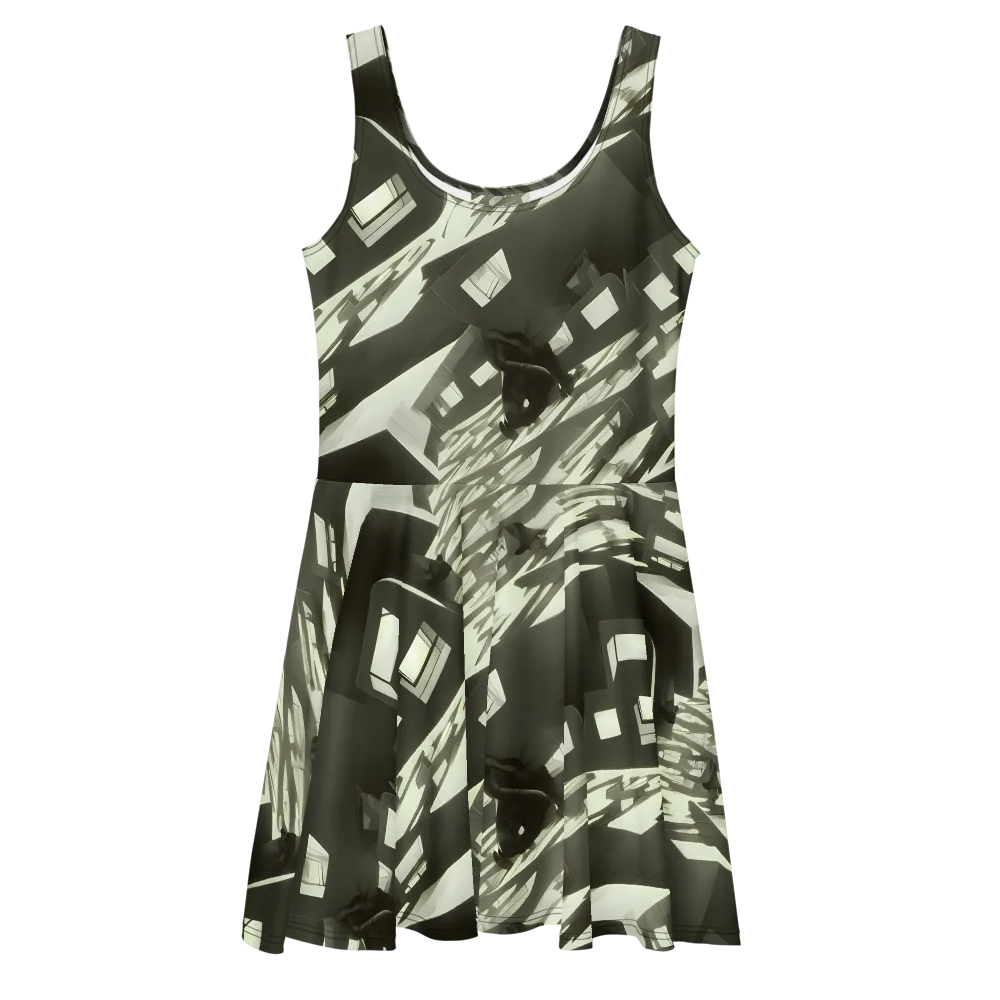 Shadow Stratum on Skater Dress — Front