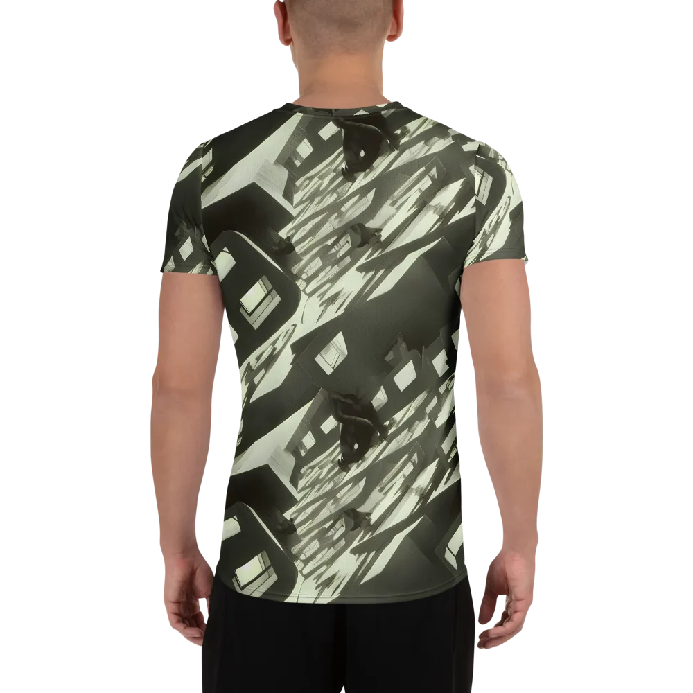 Shadow Stratum on Men's Athletic T-Shirt — Back