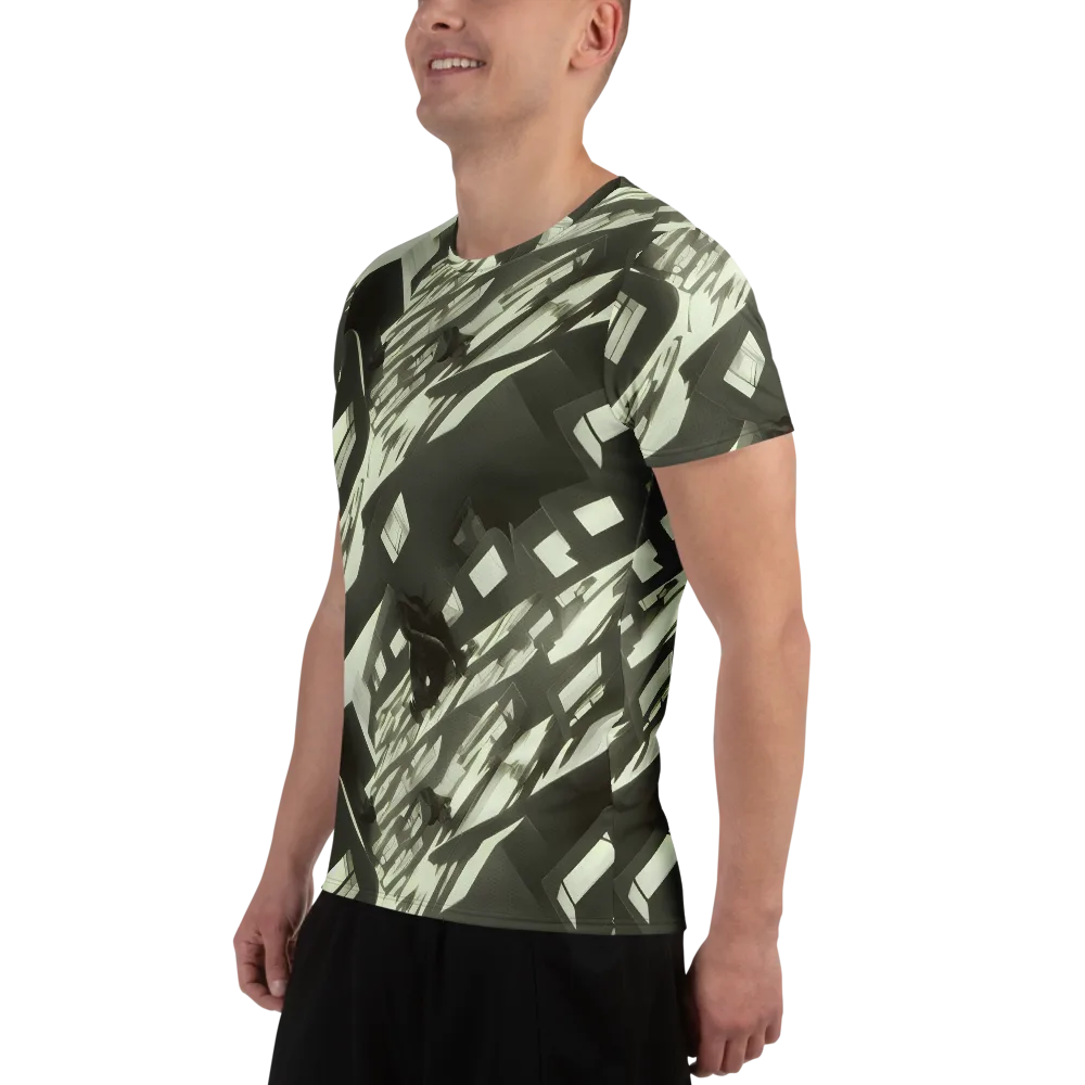 Shadow Stratum on Men's Athletic T-Shirt — Left