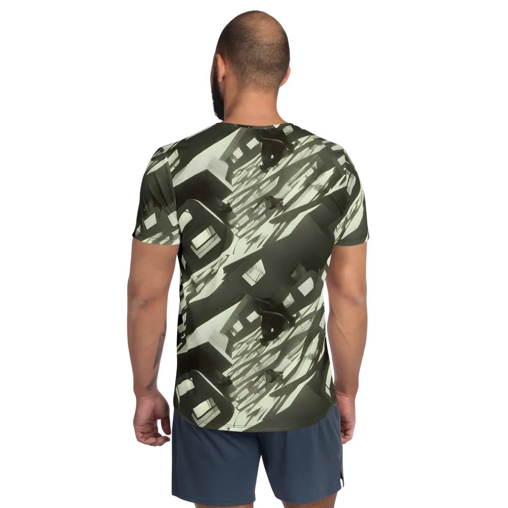 Shadow Stratum on Men's Athletic T-Shirt — Back