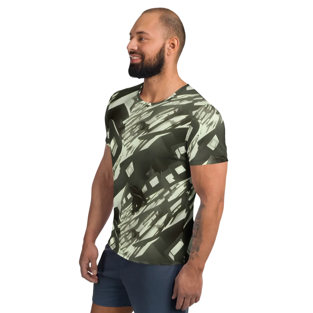 Shadow Stratum on Men's Athletic T-Shirt — Left