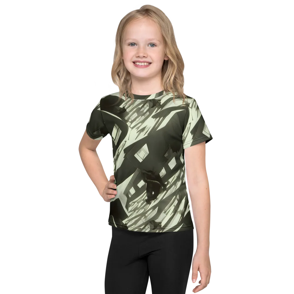 Shadow Stratum on Kids Crew Neck T-Shirt — Front
