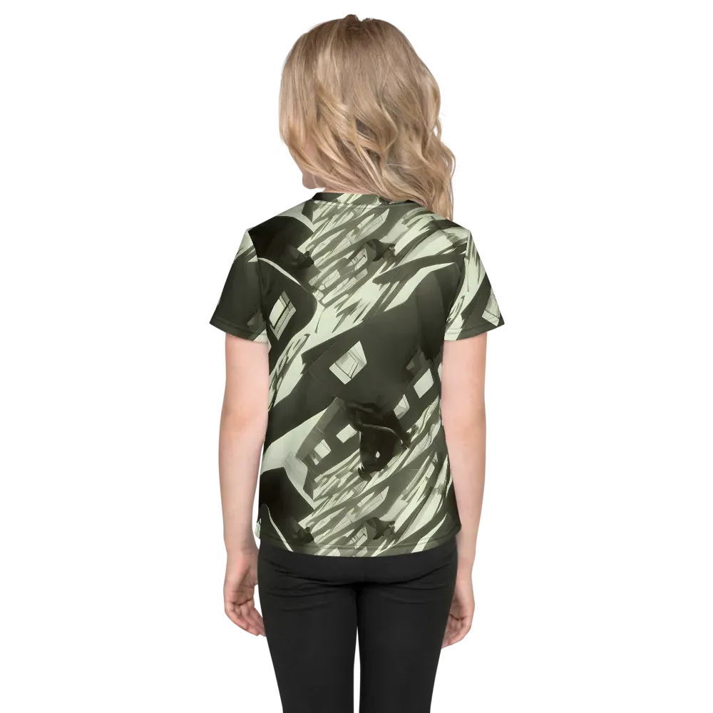 Shadow Stratum on Kids Crew Neck T-Shirt — Back