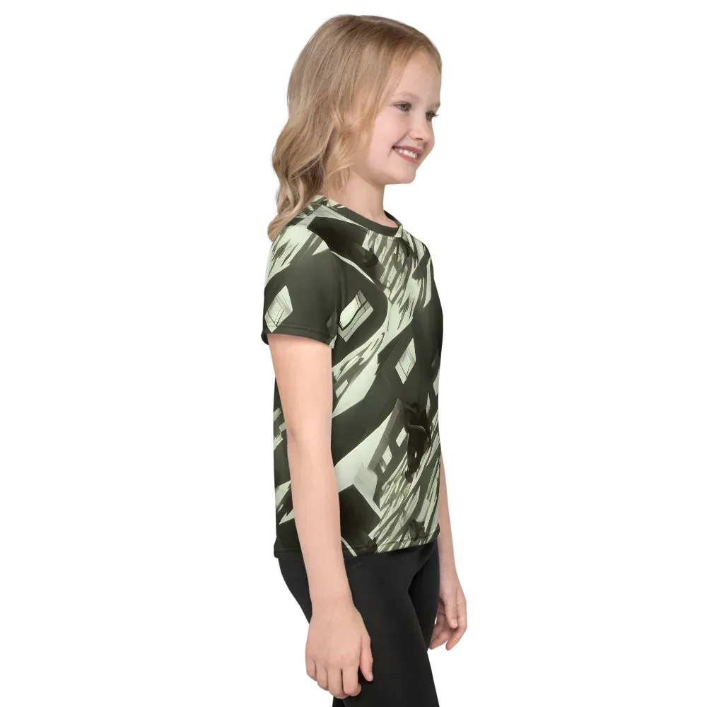 Shadow Stratum on Kids Crew Neck T-Shirt — Right