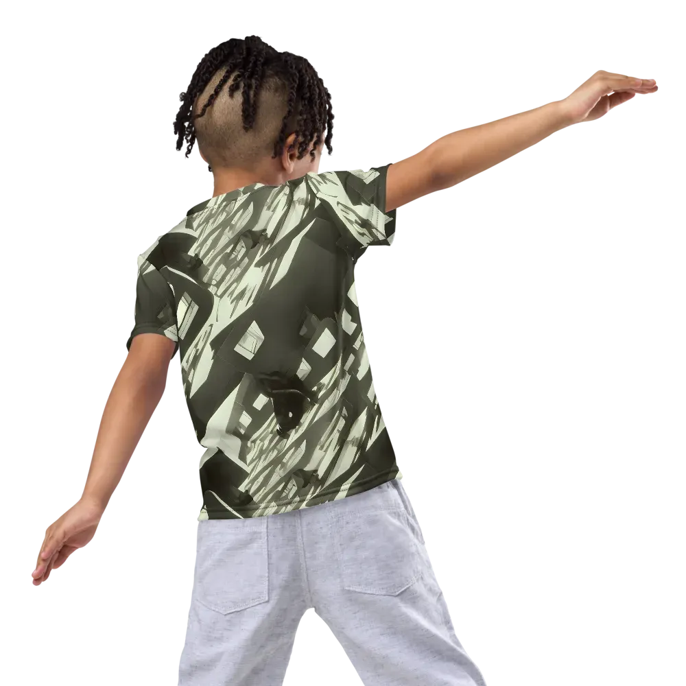 Shadow Stratum on Kids Crew Neck T-Shirt — Back