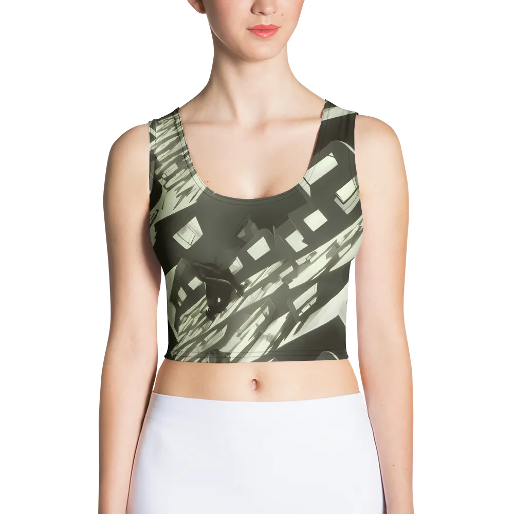 Shadow Stratum on Crop Top — Front