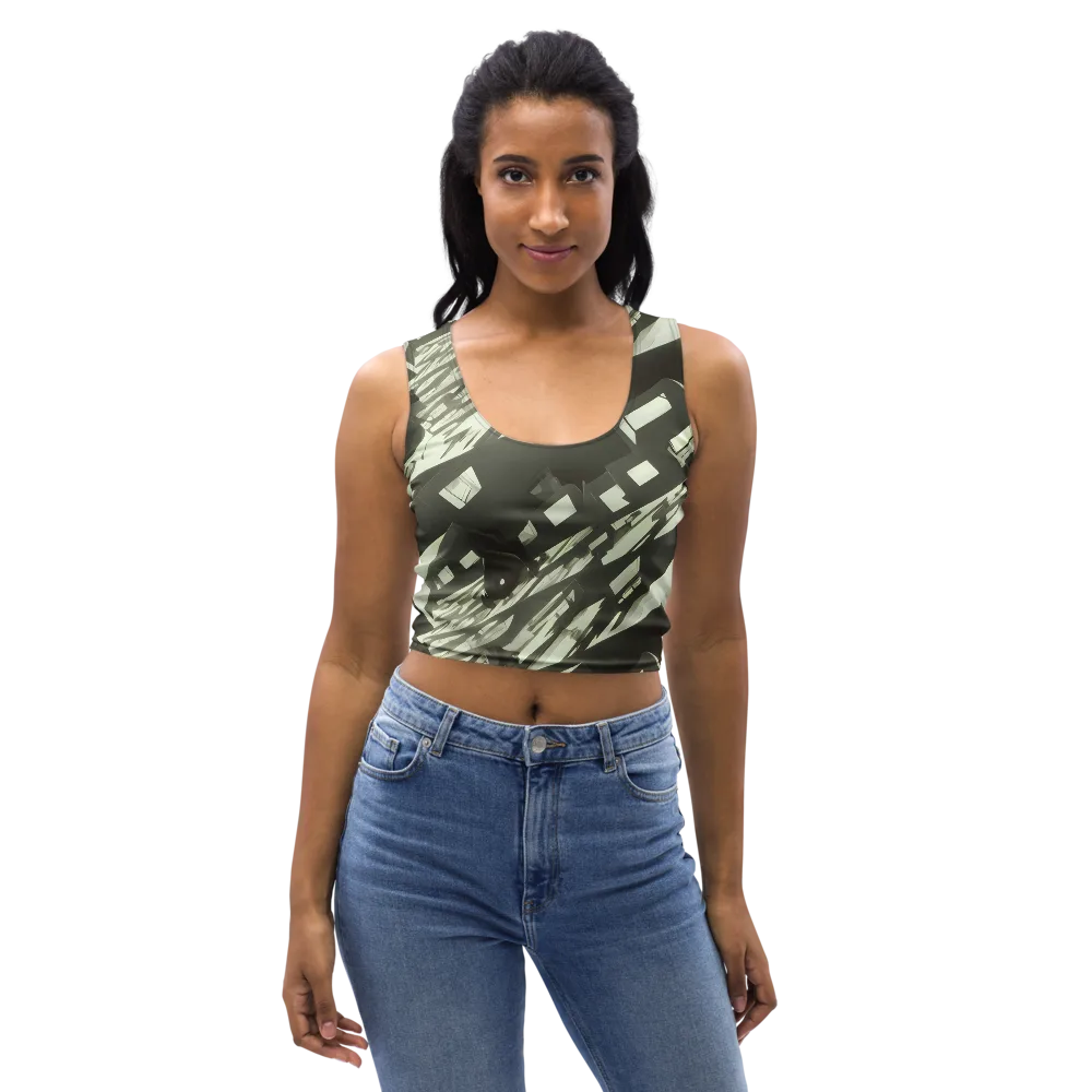 Shadow Stratum on Crop Top — Front