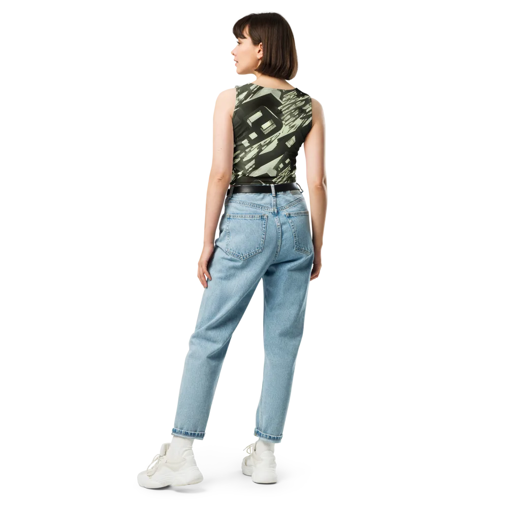 Shadow Stratum on Crop Top — Back