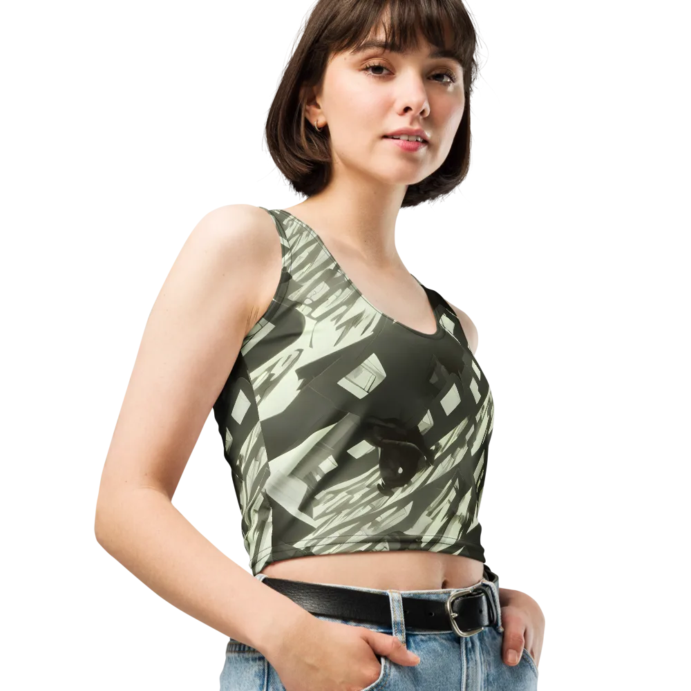Shadow Stratum on Crop Top — Right Front
