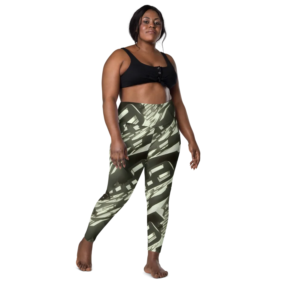 Shadow Stratum on Leggings with Pockets — Front