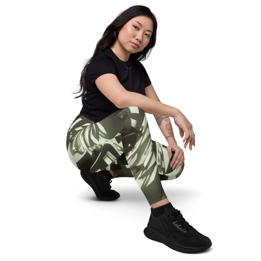 Shadow Stratum on Leggings with Pockets — Right Front