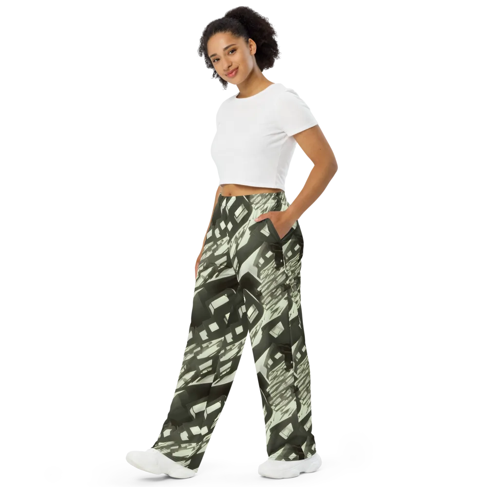 Shadow Stratum on Wide-Leg Pants — Left Front
