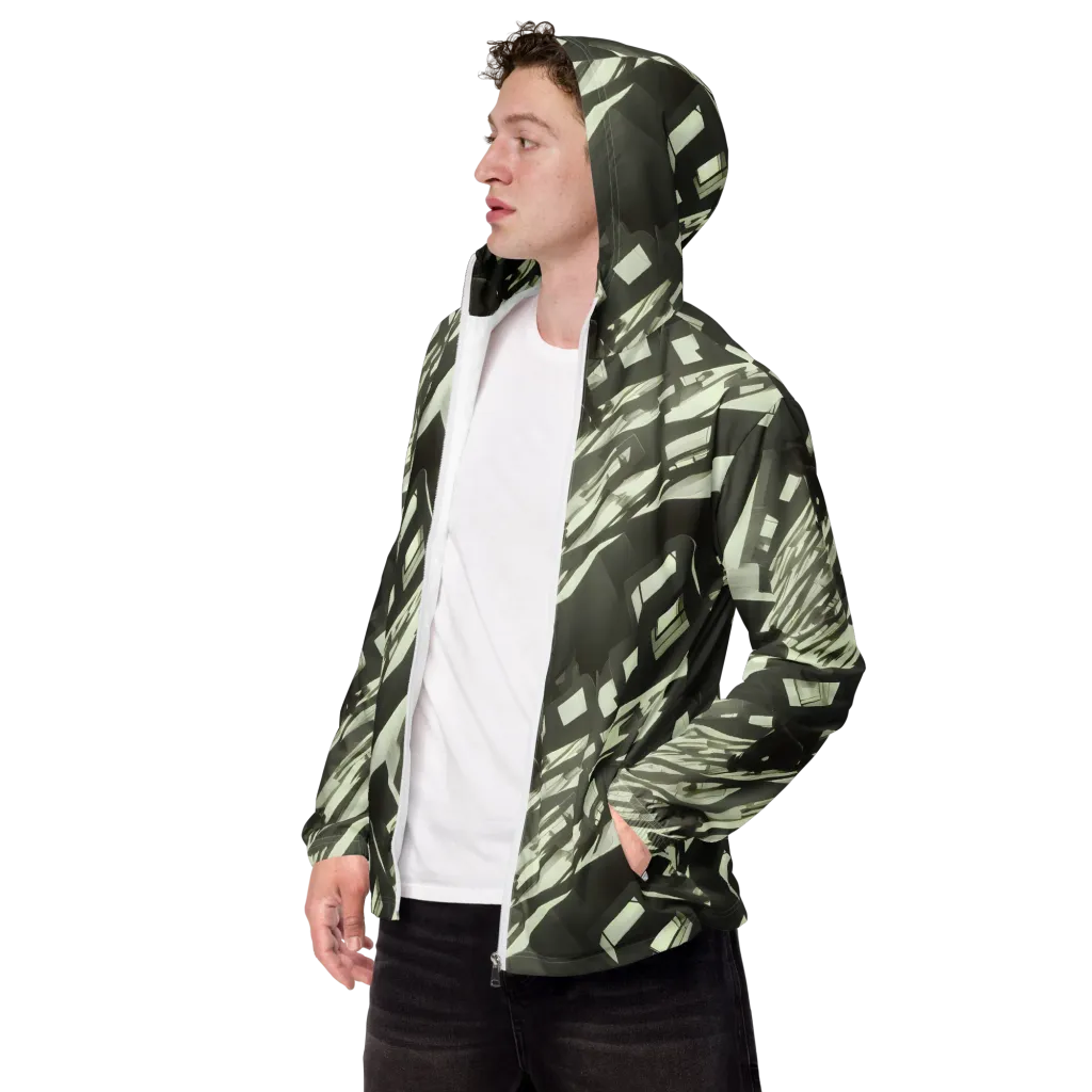 Shadow Stratum on Men's Windbreaker — Left Front