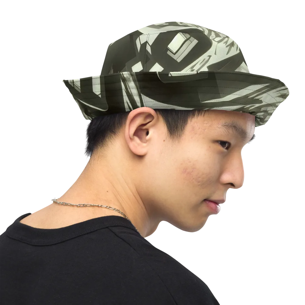 Shadow Stratum on Reversible Bucket Hat — Right Outside
