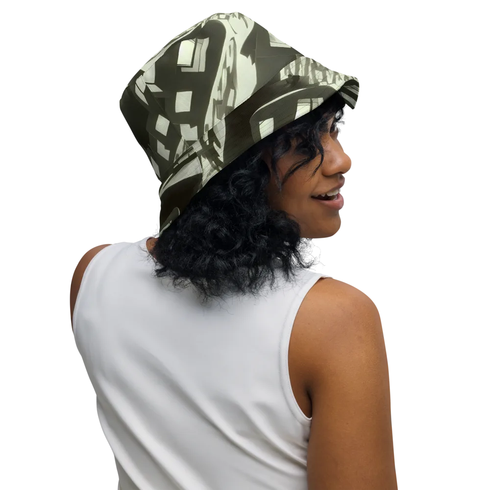 Shadow Stratum on Reversible Bucket Hat — Right Outside