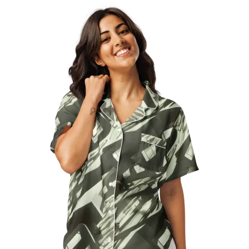 Shadow Stratum on a Women's Short Sleeve Pajama Top