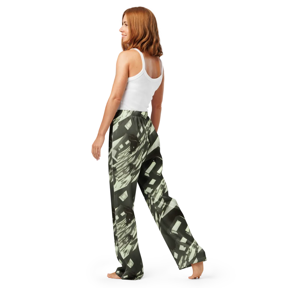 Shadow Stratum on Women's Pajama Pants — Back