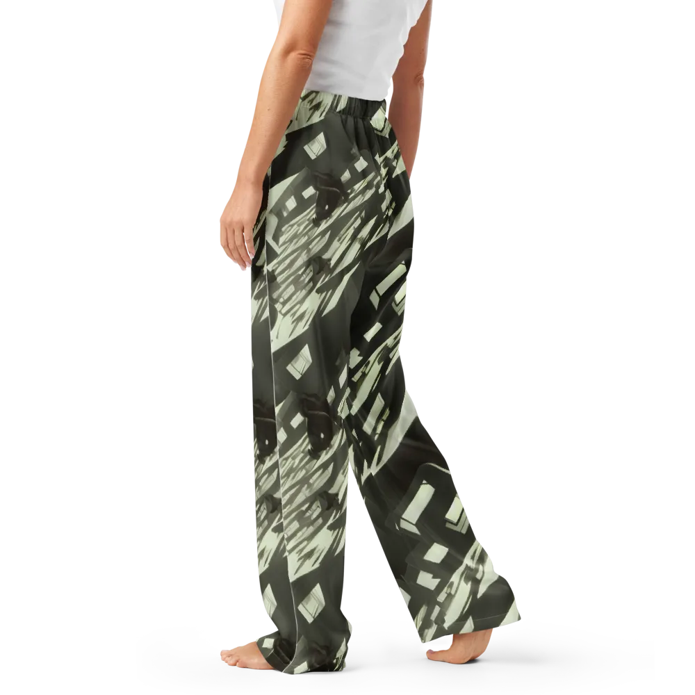 Shadow Stratum on Women's Pajama Pants — Left