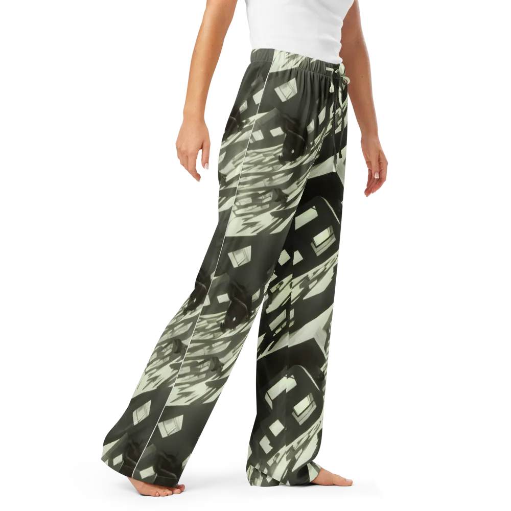 Shadow Stratum on Women's Pajama Pants — Right Front