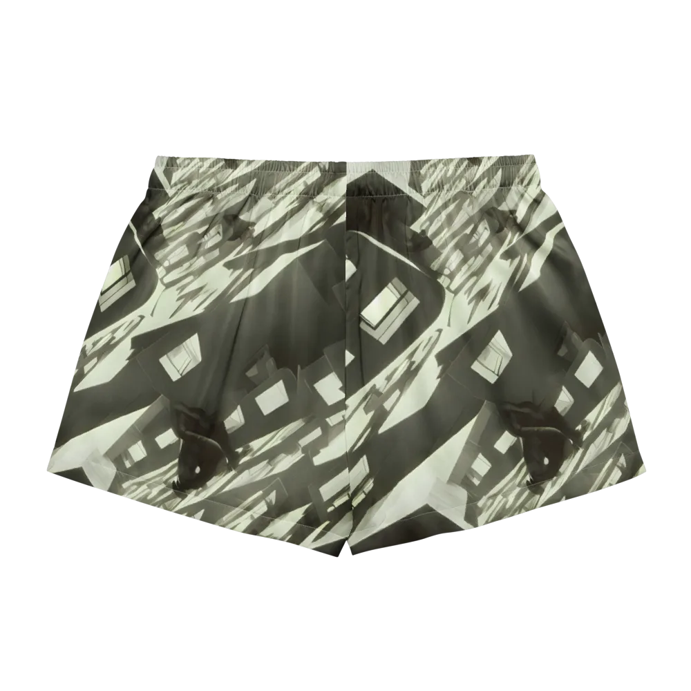 Shadow Stratum on Women's Pajama Shorts — Back
