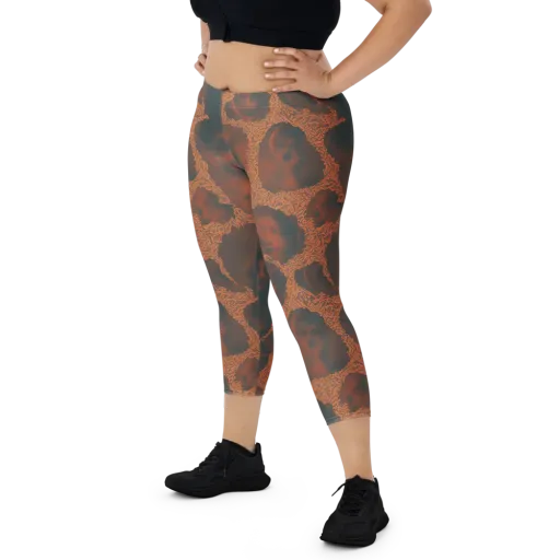 Chimeric Visage on a Capri Leggings