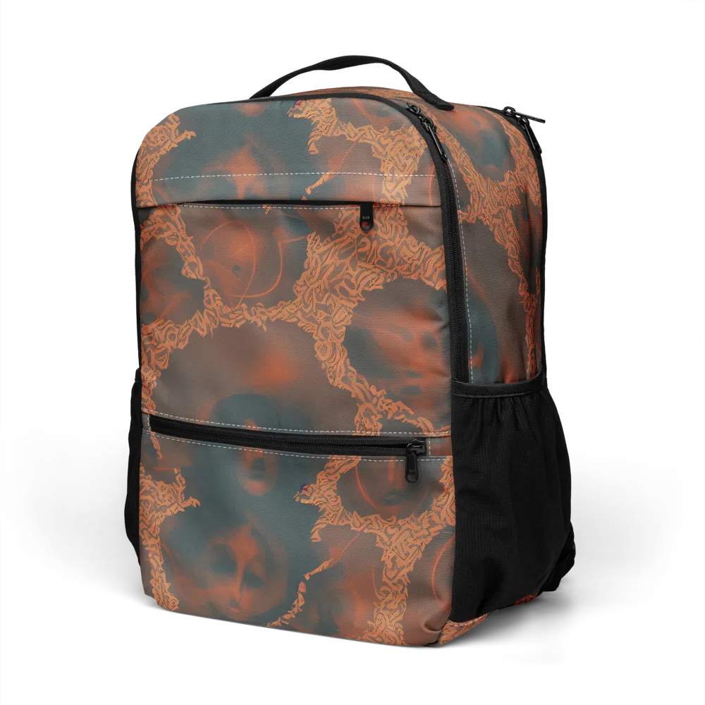 Chimeric Visage on Utility Backpack — Left Front