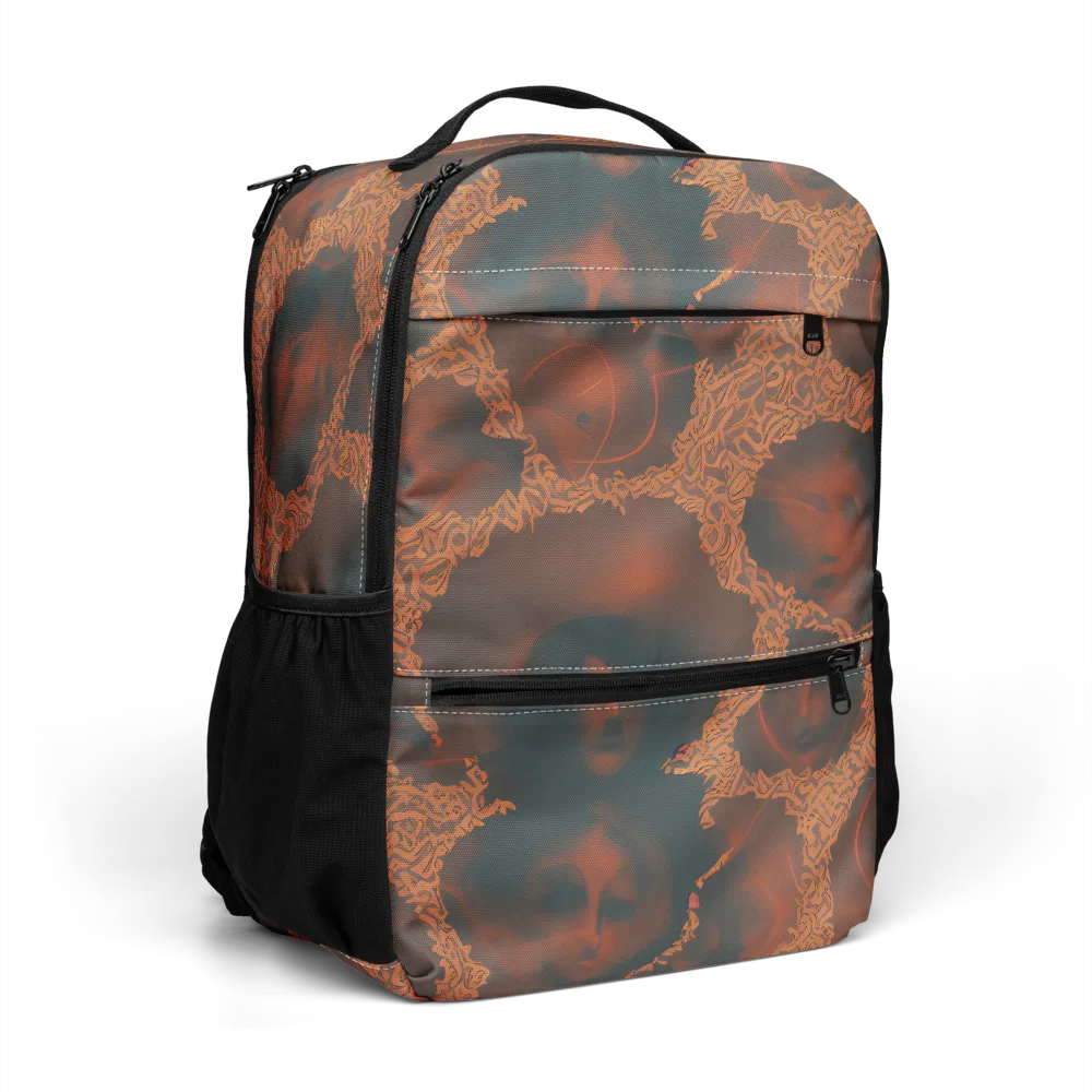 Chimeric Visage on Utility Backpack — Right Front