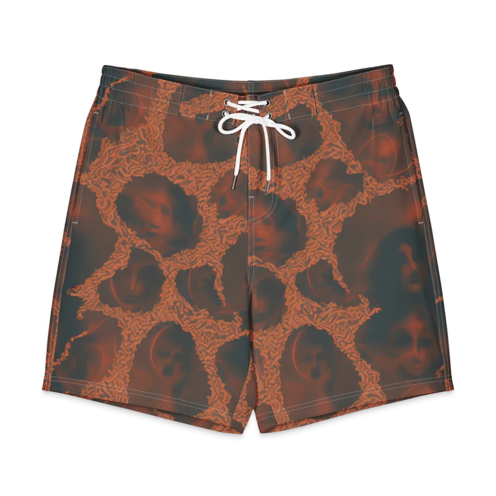 Chimeric Visage on Men's Board Shorts — Front