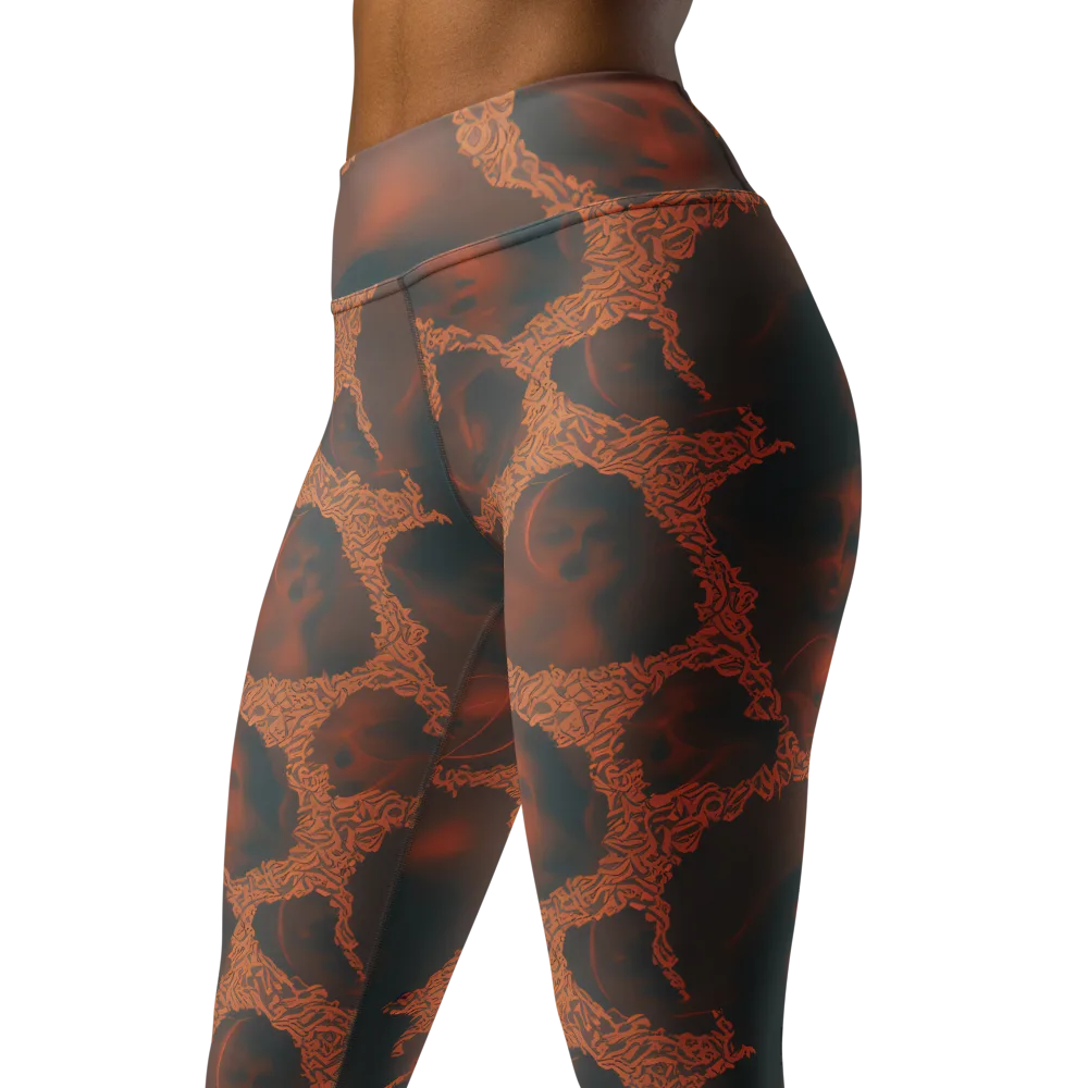 Chimeric Visage on Yoga Leggings — Left Front