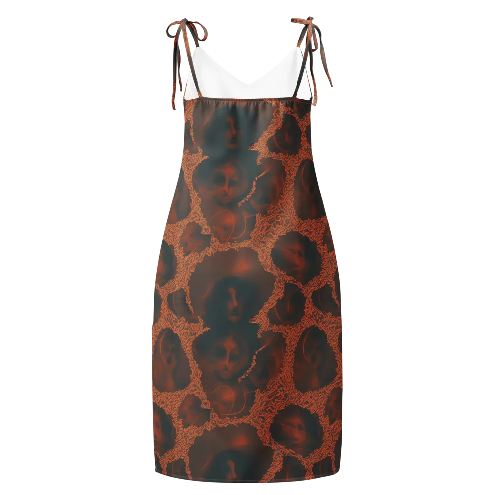 Chimeric Visage on Slip Dress — Back