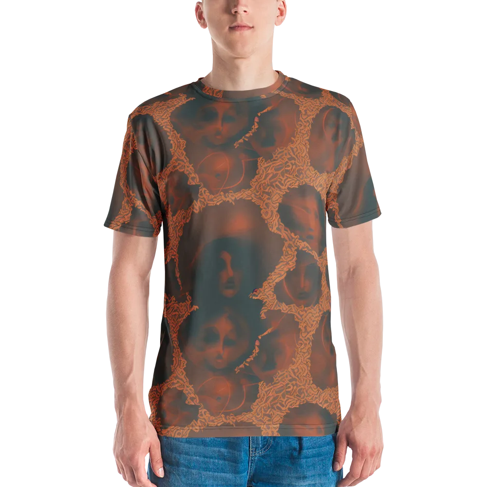 Chimeric Visage on Men's Crew Neck T-Shirt — Front