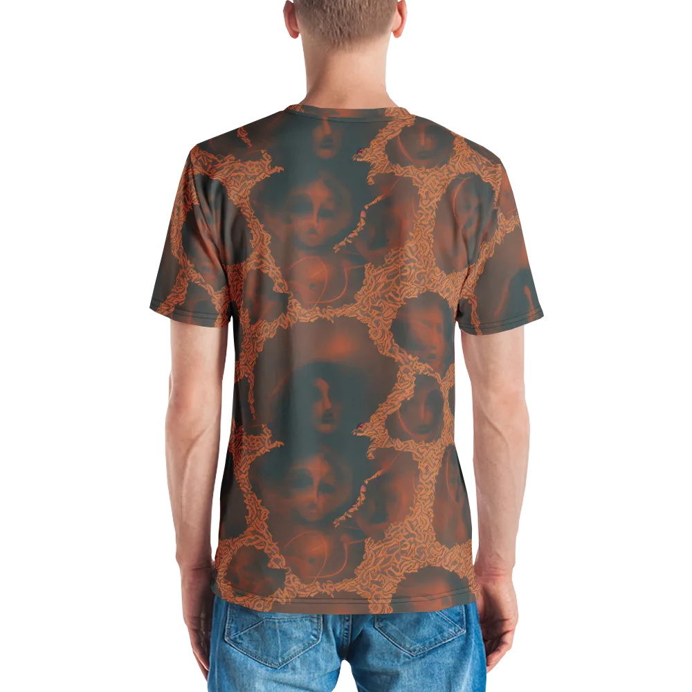 Chimeric Visage on Men's Crew Neck T-Shirt — Back