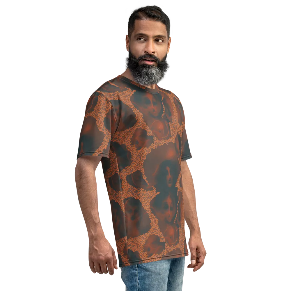 Chimeric Visage on Men's Crew Neck T-Shirt — Right