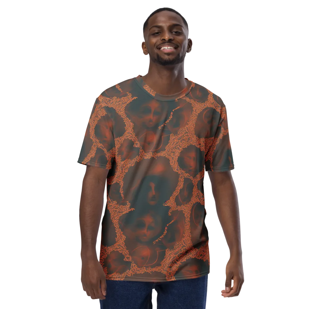 Chimeric Visage on Men's Crew Neck T-Shirt — Front