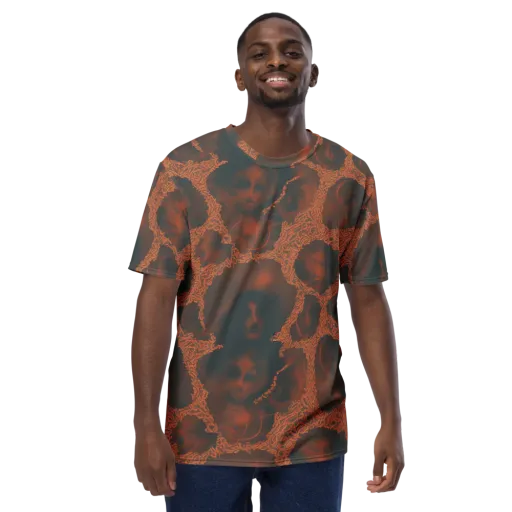 Chimeric Visage on a Men's Crew Neck T-Shirt