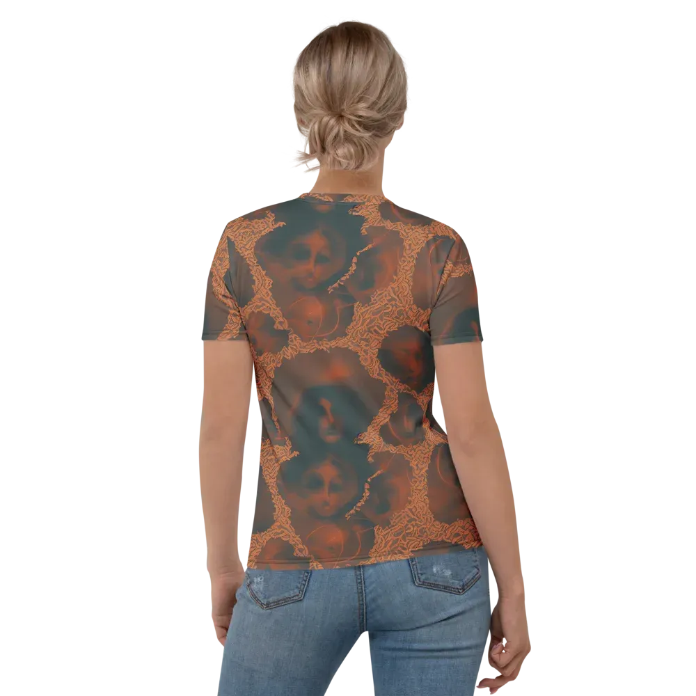 Chimeric Visage on Women's Crew Neck T-Shirt — Back