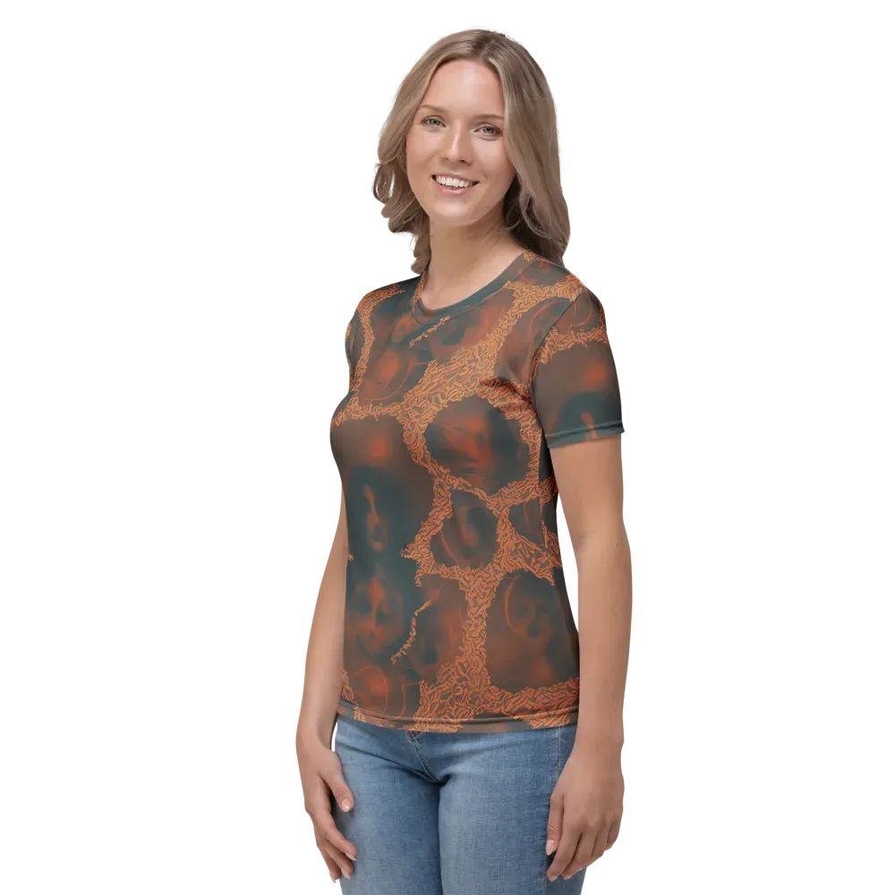 Chimeric Visage on Women's Crew Neck T-Shirt — Left