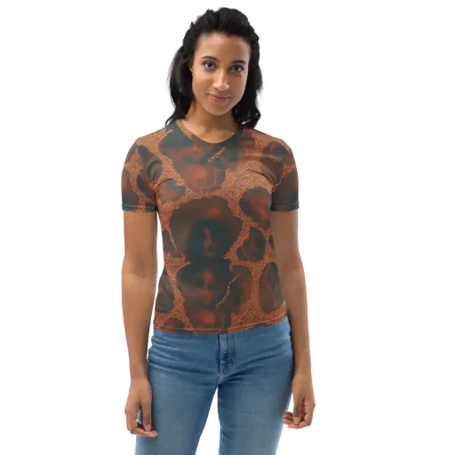 Chimeric Visage on a Women's Crew Neck T-Shirt