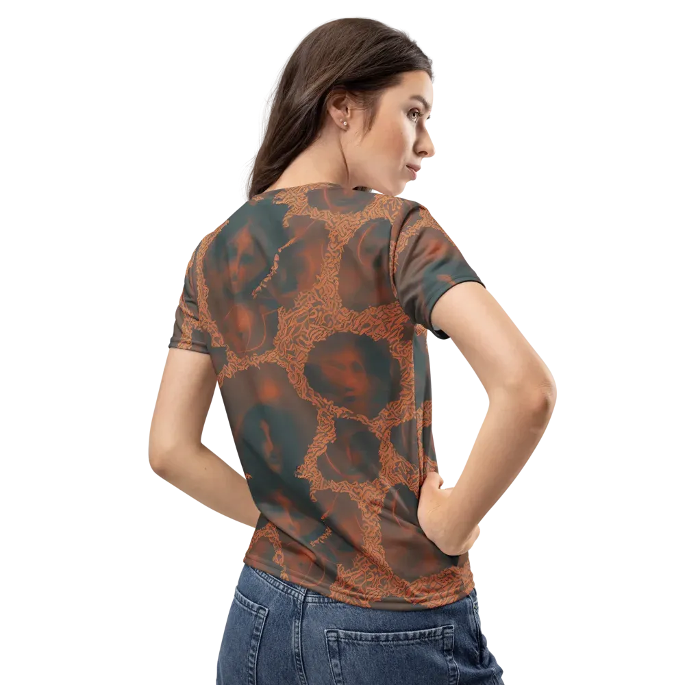 Chimeric Visage on Women's Crew Neck T-Shirt — Back