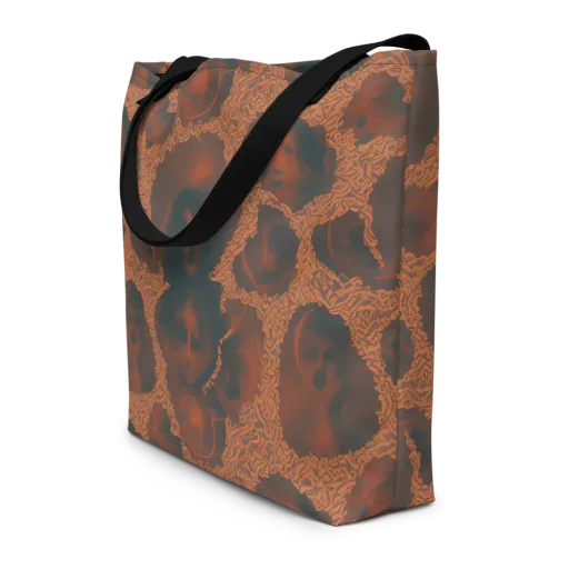 Chimeric Visage on a Large Tote Bag W/ Pocket