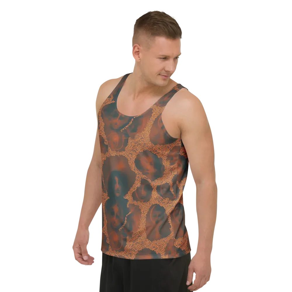 Chimeric Visage on Men's Tank Top — Left Front